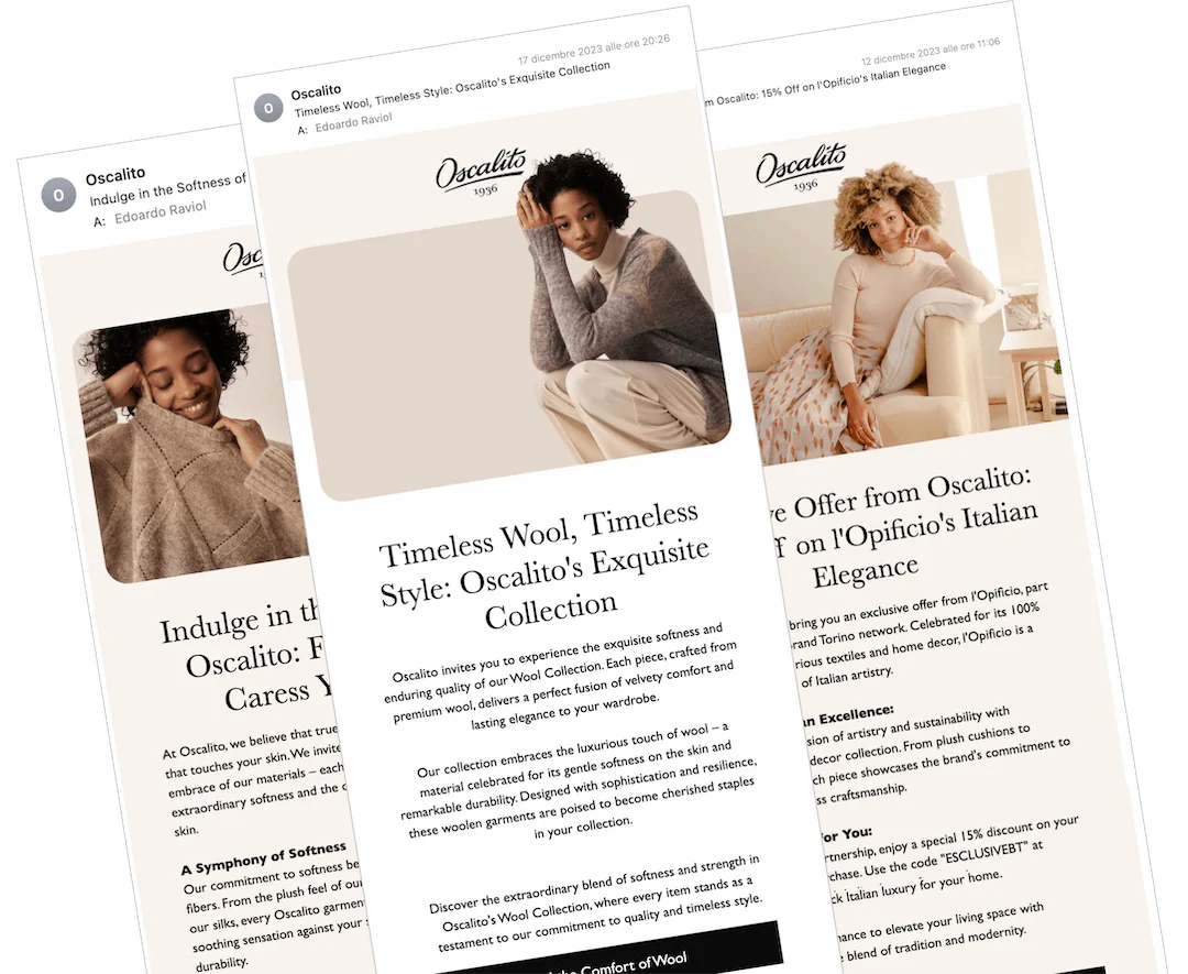 Oscalito email marketing