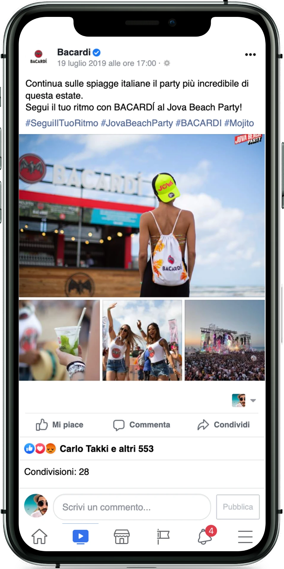 Photo Collection Bacardi su Facebook dal Jova Beach Party